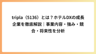 tripla（5136）とは？ホテルDXの成長企業を徹底解説｜事業内容・強み・競合・将来性を分析